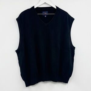Vintage Y2K Goth Grunge Baggy Diamond Sweater Vest Size 3XL